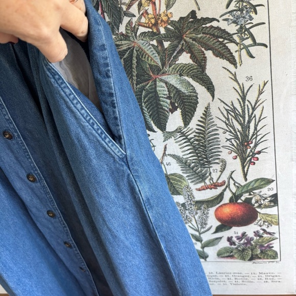 Vintage Karen Scott Blue Denim Dress Medium - Picture 7 of 8